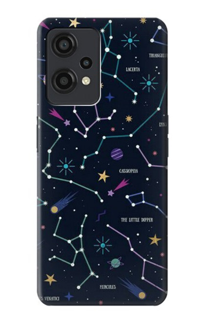 W3220 Star Map Zodiac Constellations Hard Case and Leather Flip Case For OnePlus Nord CE 2 Lite 5G