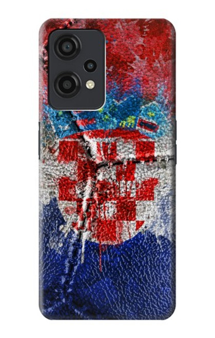 W3313 Croatia Flag Vintage Football Graphic Hard Case and Leather Flip Case For OnePlus Nord CE 2 Lite 5G