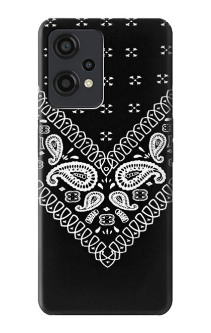 W3363 Bandana Black Pattern Hard Case and Leather Flip Case For OnePlus Nord CE 2 Lite 5G