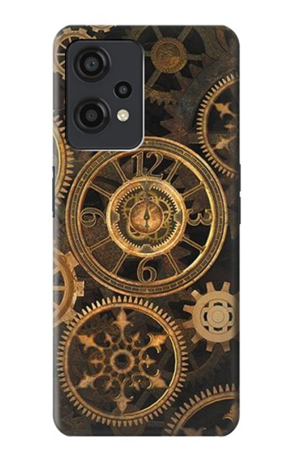 W3442 Clock Gear Hard Case and Leather Flip Case For OnePlus Nord CE 2 Lite 5G