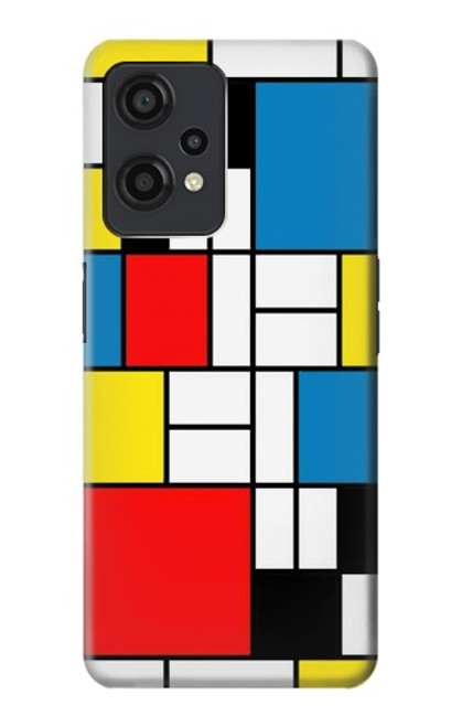 W3814 Piet Mondrian Line Art Composition Hard Case and Leather Flip Case For OnePlus Nord CE 2 Lite 5G