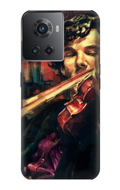 W0723 Violin Art Paint Hard Case and Leather Flip Case For OnePlus 10R