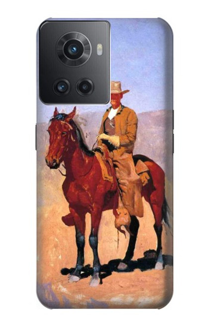 W0772 Cowboy Western Hard Case and Leather Flip Case For OnePlus 10R