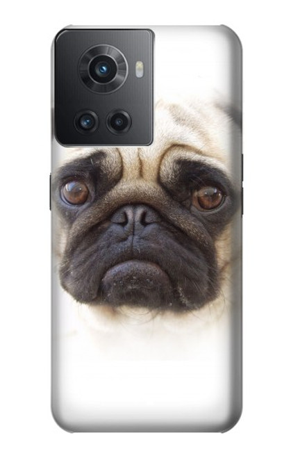 W1852 Pug Dog Hard Case and Leather Flip Case For OnePlus 10R