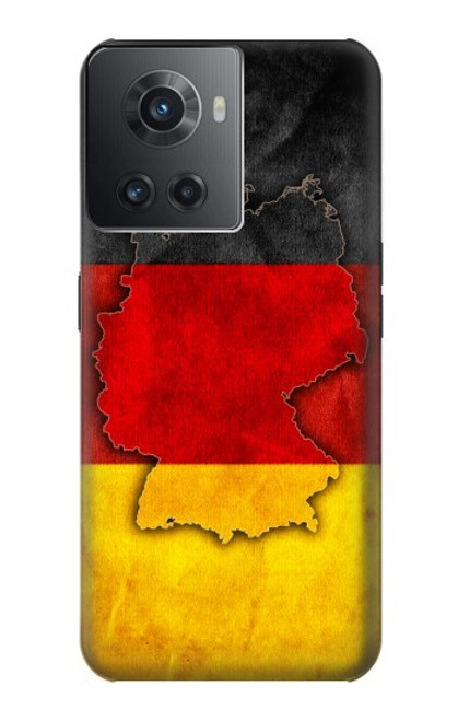 W2935 Germany Flag Map Hard Case and Leather Flip Case For OnePlus 10R