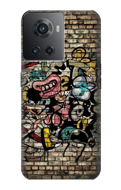 W3394 Graffiti Wall Hard Case and Leather Flip Case For OnePlus 10R