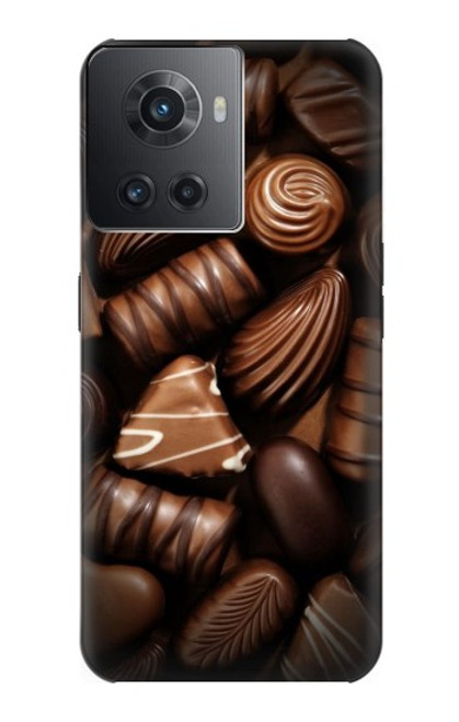 W3840 Dark Chocolate Milk Chocolate Lovers Hard Case and Leather Flip Case For OnePlus 10R