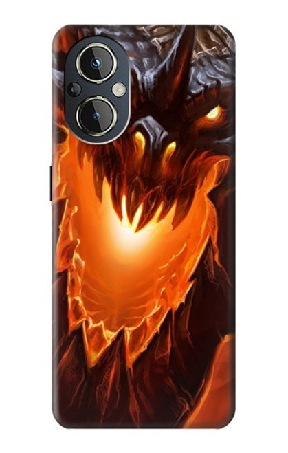 W0414 Fire Dragon Hard Case and Leather Flip Case For OnePlus Nord N20 5G