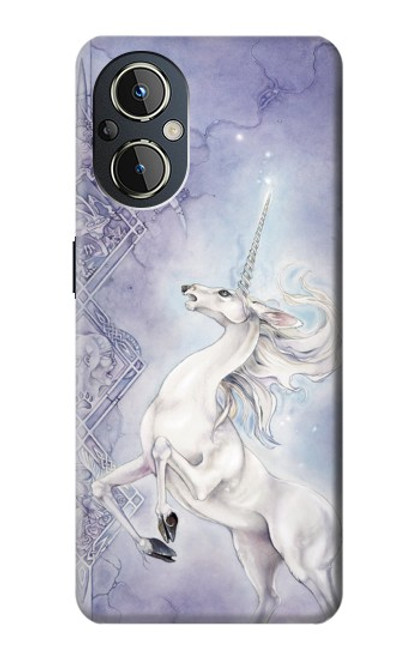 W1134 White Horse Unicorn Hard Case and Leather Flip Case For OnePlus Nord N20 5G