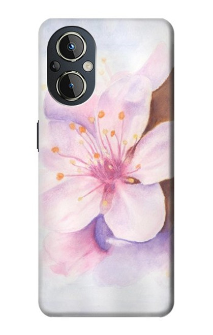 W1415 Sakura Blossom Art Hard Case and Leather Flip Case For OnePlus Nord N20 5G