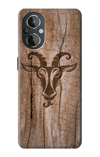 W2183 Goat Wood Graphic Printed Hard Case and Leather Flip Case For OnePlus Nord N20 5G