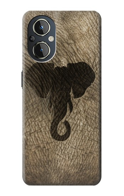 W2516 Elephant Skin Graphic Printed Hard Case and Leather Flip Case For OnePlus Nord N20 5G