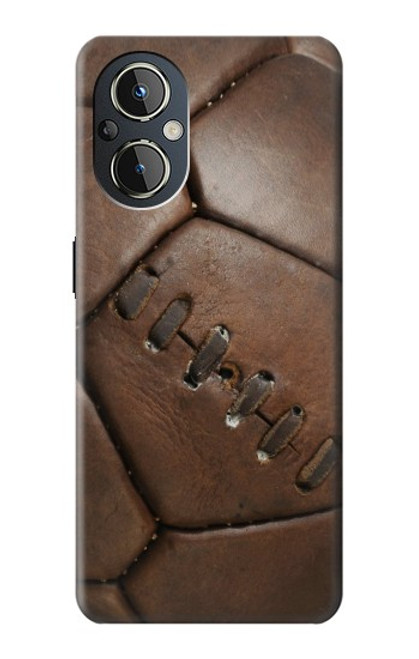 W2661 Leather Soccer Football Graphic Hard Case and Leather Flip Case For OnePlus Nord N20 5G