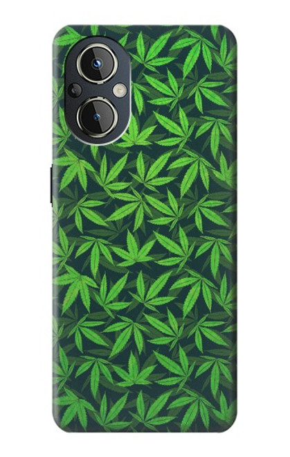W2666 Marijuana Pattern Hard Case and Leather Flip Case For OnePlus Nord N20 5G