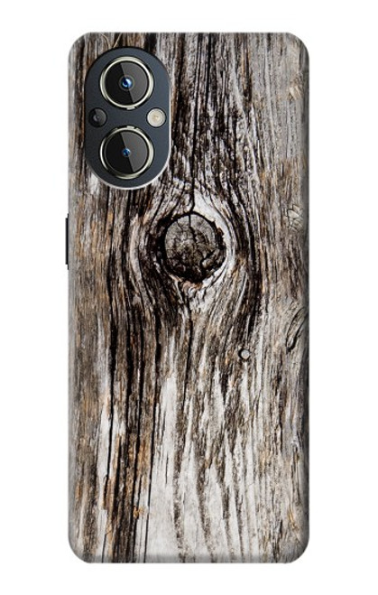 W2844 Old Wood Bark Graphic Hard Case and Leather Flip Case For OnePlus Nord N20 5G