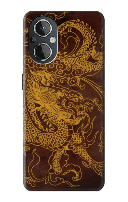 W2911 Chinese Dragon Hard Case and Leather Flip Case For OnePlus Nord N20 5G