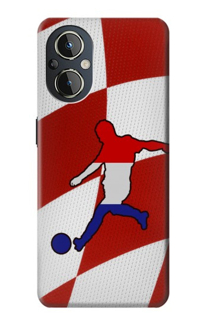 W2993 Croatia Football Soccer Hard Case and Leather Flip Case For OnePlus Nord N20 5G