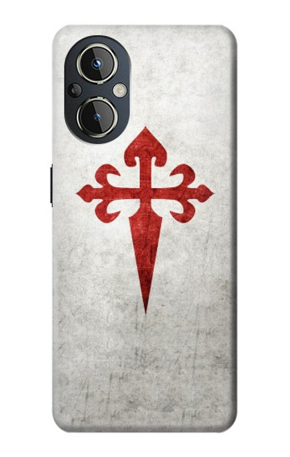 W3200 Order of Santiago Cross of Saint James Hard Case and Leather Flip Case For OnePlus Nord N20 5G