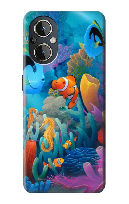 W3227 Underwater World Cartoon Hard Case and Leather Flip Case For OnePlus Nord N20 5G