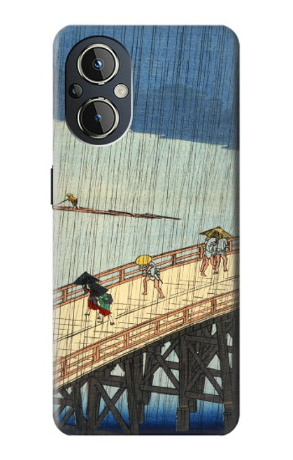 W3347 Utagawa Hiroshige Sudden shower Hard Case and Leather Flip Case For OnePlus Nord N20 5G