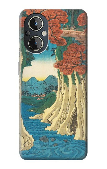 W3348 Utagawa Hiroshige The Monkey Bridge Hard Case and Leather Flip Case For OnePlus Nord N20 5G