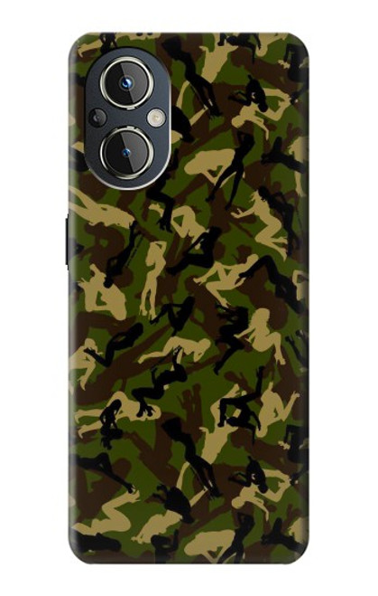 W3356 Sexy Girls Camo Camouflage Hard Case and Leather Flip Case For OnePlus Nord N20 5G