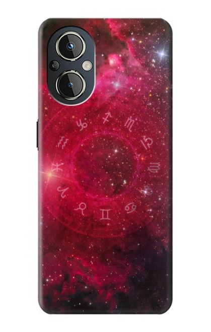 W3368 Zodiac Red Galaxy Hard Case and Leather Flip Case For OnePlus Nord N20 5G