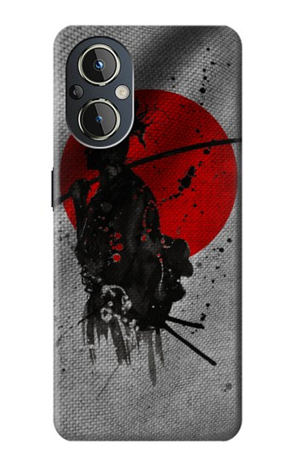 W3517 Japan Flag Samurai Hard Case and Leather Flip Case For OnePlus Nord N20 5G