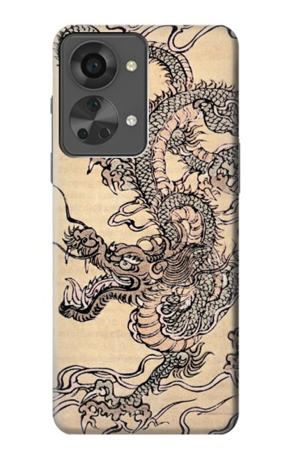 W0318 Antique Dragon Hard Case and Leather Flip Case For OnePlus Nord 2T