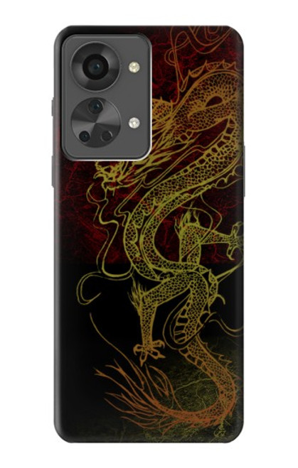 W0354 Chinese Dragon Hard Case and Leather Flip Case For OnePlus Nord 2T