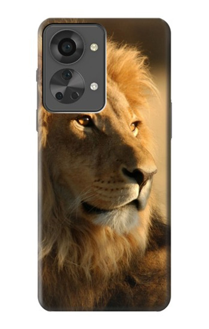 W1046 Lion King of Forest Hard Case and Leather Flip Case For OnePlus Nord 2T