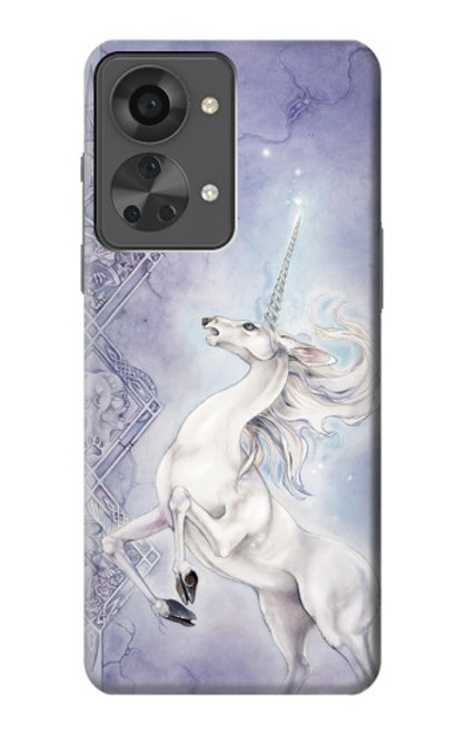 W1134 White Horse Unicorn Hard Case and Leather Flip Case For OnePlus Nord 2T