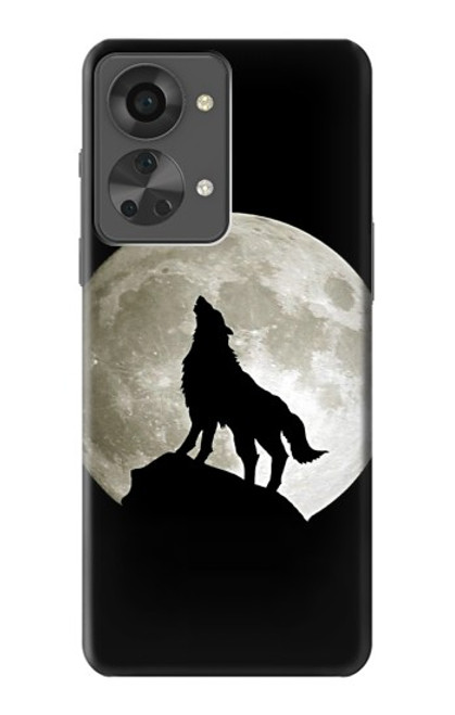 W1981 Wolf Howling at The Moon Hard Case and Leather Flip Case For OnePlus Nord 2T