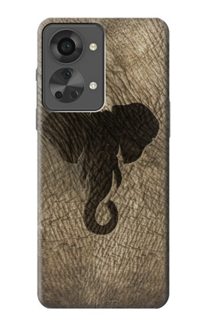 W2516 Elephant Skin Graphic Printed Hard Case and Leather Flip Case For OnePlus Nord 2T