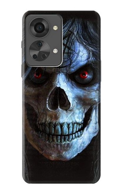 W2585 Evil Death Skull Pentagram Hard Case and Leather Flip Case For OnePlus Nord 2T