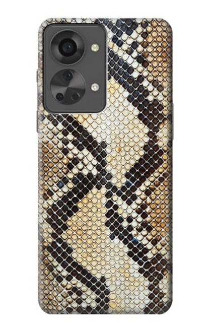 W2703 Snake Skin Texture Graphic Printed Hard Case and Leather Flip Case For OnePlus Nord 2T