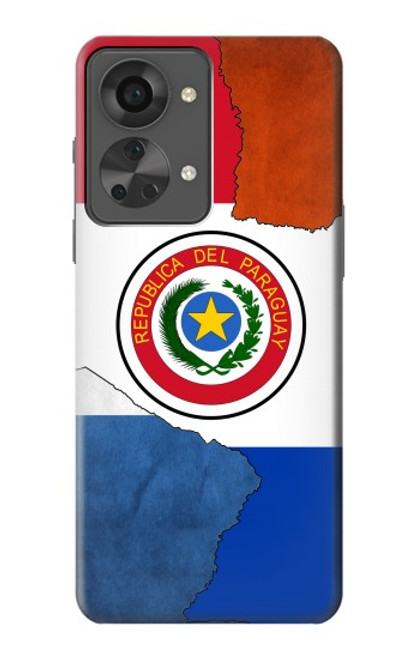 W3017 Paraguay Flag Hard Case and Leather Flip Case For OnePlus Nord 2T