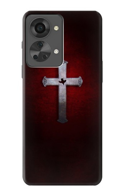 W3160 Christian Cross Hard Case and Leather Flip Case For OnePlus Nord 2T