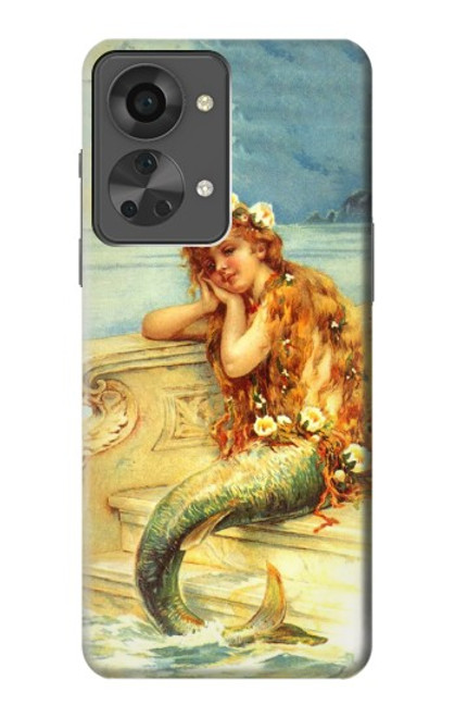 W3184 Little Mermaid Painting Hard Case and Leather Flip Case For OnePlus Nord 2T