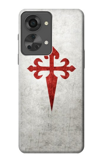 W3200 Order of Santiago Cross of Saint James Hard Case and Leather Flip Case For OnePlus Nord 2T