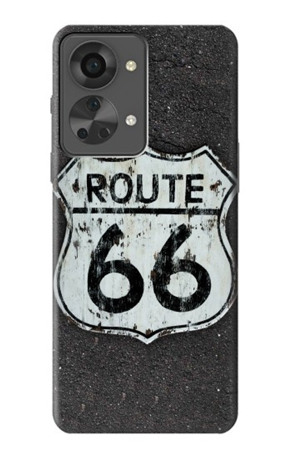 W3207 Route 66 Sign Hard Case and Leather Flip Case For OnePlus Nord 2T