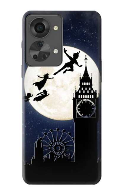 W3249 Peter Pan Fly Full Moon Night Hard Case and Leather Flip Case For OnePlus Nord 2T