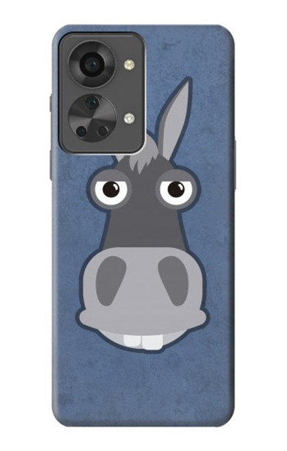 W3271 Donkey Cartoon Hard Case and Leather Flip Case For OnePlus Nord 2T