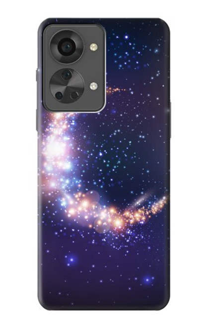 W3324 Crescent Moon Galaxy Hard Case and Leather Flip Case For OnePlus Nord 2T