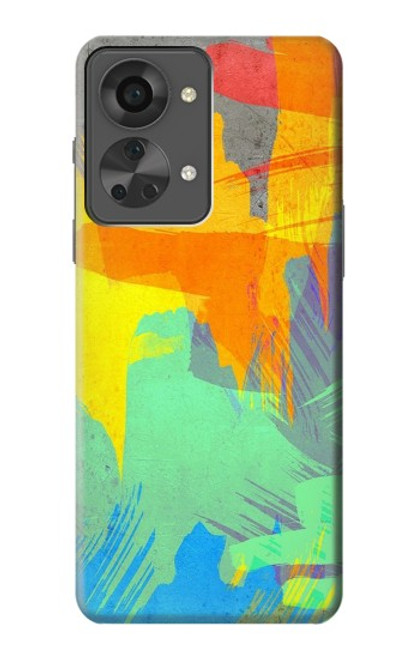 W3423 Brush Stroke Hard Case and Leather Flip Case For OnePlus Nord 2T