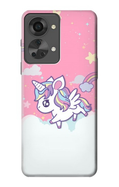 W3518 Unicorn Cartoon Hard Case and Leather Flip Case For OnePlus Nord 2T