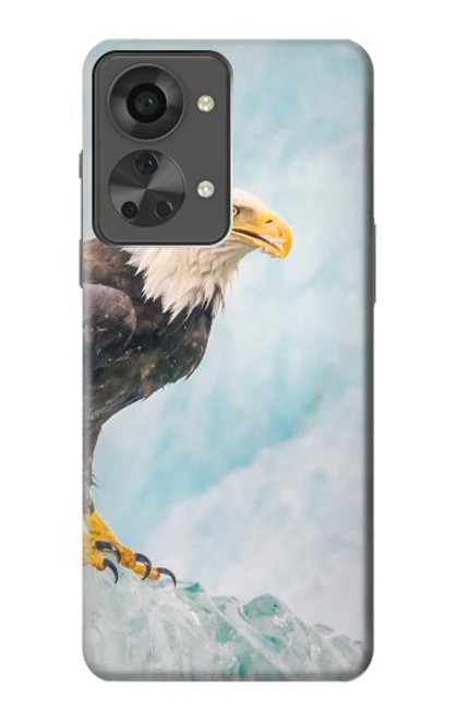 W3843 Bald Eagle On Ice Hard Case and Leather Flip Case For OnePlus Nord 2T