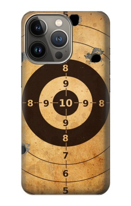 W3894 Paper Gun Shooting Target Hard Case and Leather Flip Case For iPhone 13 Pro