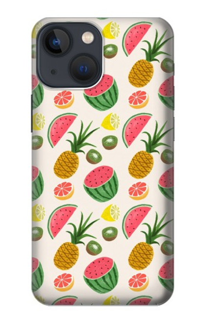 W3883 Fruit Pattern Hard Case and Leather Flip Case For iPhone 13 mini