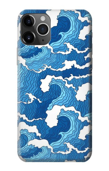 W3901 Aesthetic Storm Ocean Waves Hard Case and Leather Flip Case For iPhone 11 Pro